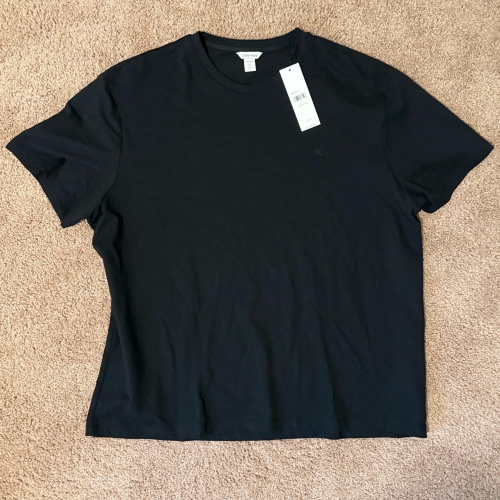 NWT Calvin Klein Black Short Sleeve Tee